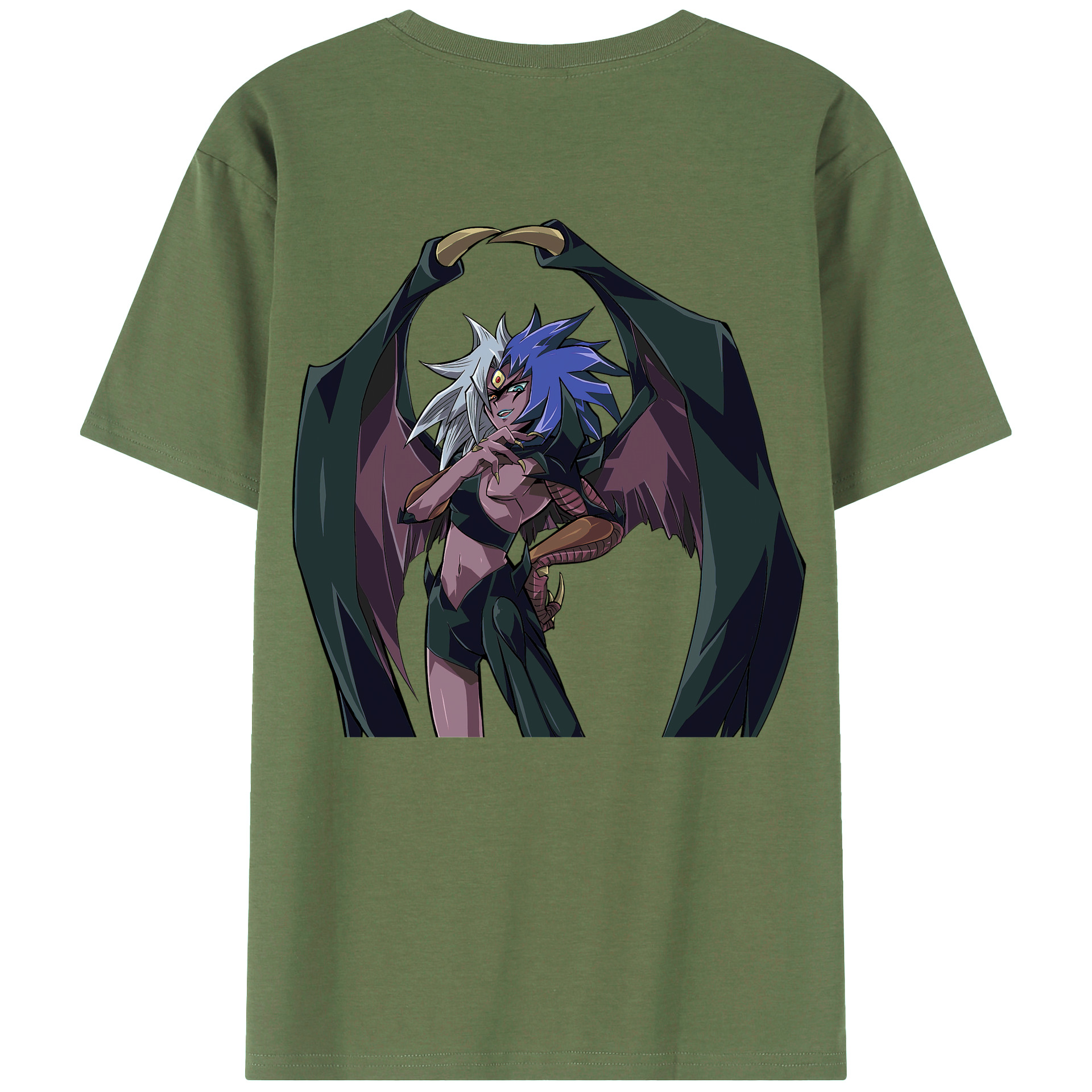 （画像用） 遊☆戯☆王 Yu-Gi-Oh! 綿100％ メンズ半袖Tシャツ（バックプリント） 通気性